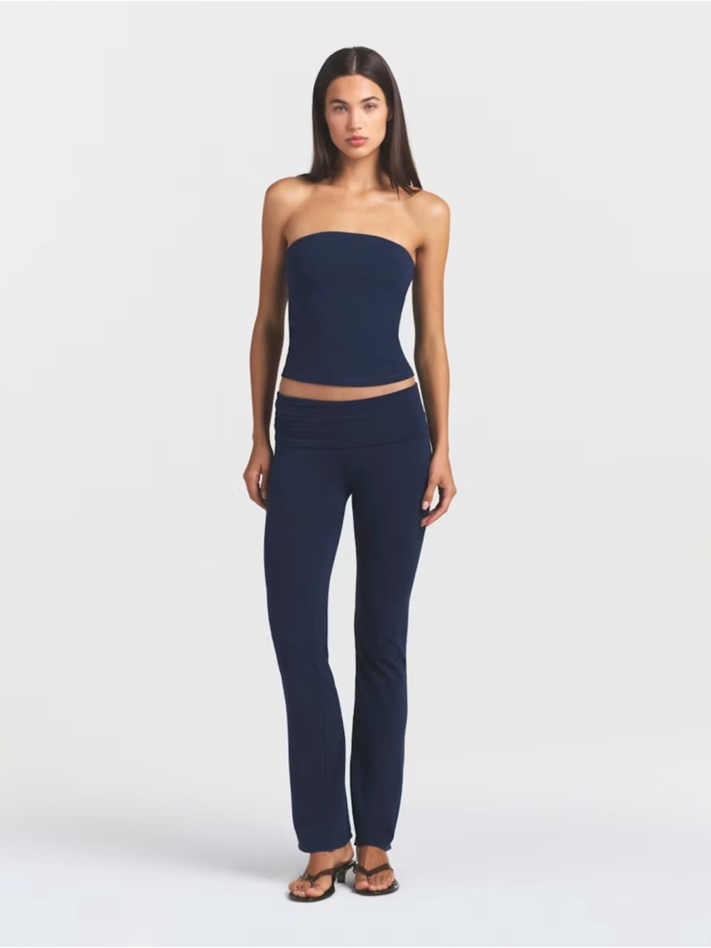 SKIMS Cotton Jersey Foldover Pant